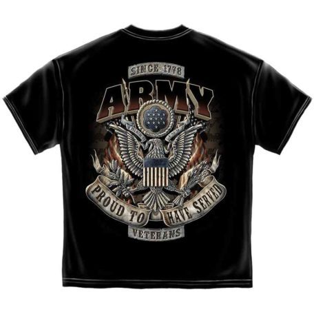 US Army Proud to Have Served T-Shirt - ER-MM2296 - Medieval Collectibles