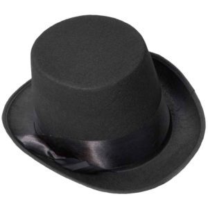 Black Bell Topper Hat - FM-58003 - Medieval Collectibles