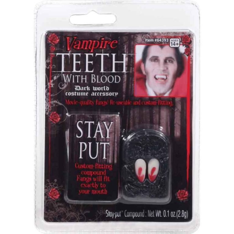 Bloodstained Vampire Fangs - FM-64393 - Medieval Collectibles