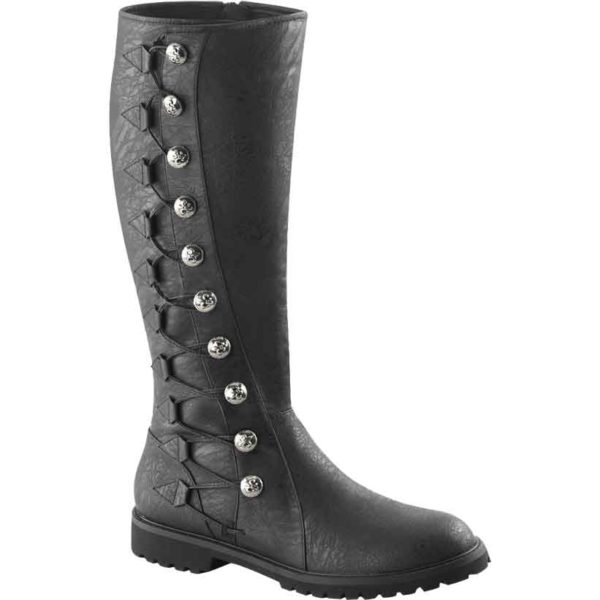 Gothic Lace Up Button Boots - FW2114 - Medieval Collectibles