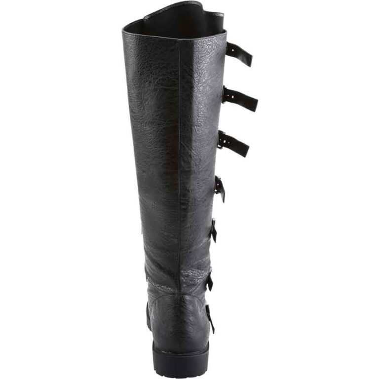 Multi-Buckle Knee High Boots