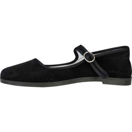 Black Velvet Lady Jane Shoes - FW5000 - Medieval Collectibles