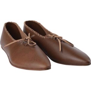 Brown Medieval Peasant Shoes