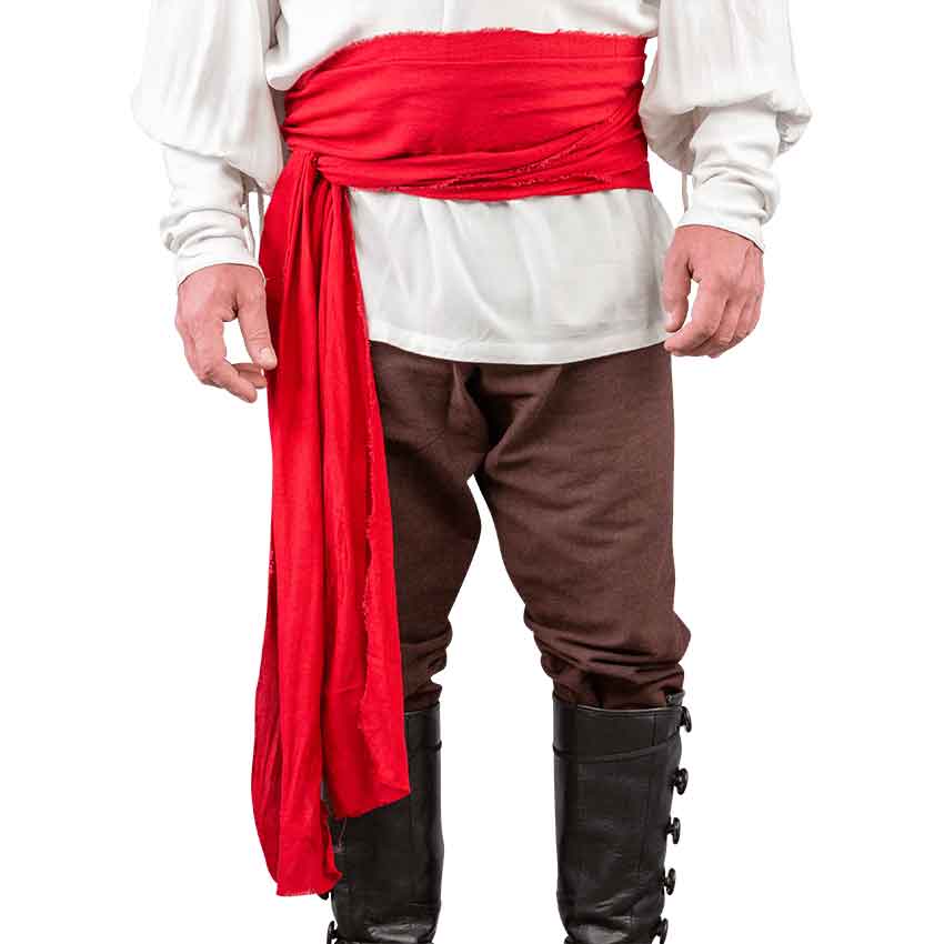 Red Sash for Prince or Pirate. Commander Shoulder Sash. Pirate Belt. Red Pirate Belt. Red Sash for Pirate Costume.