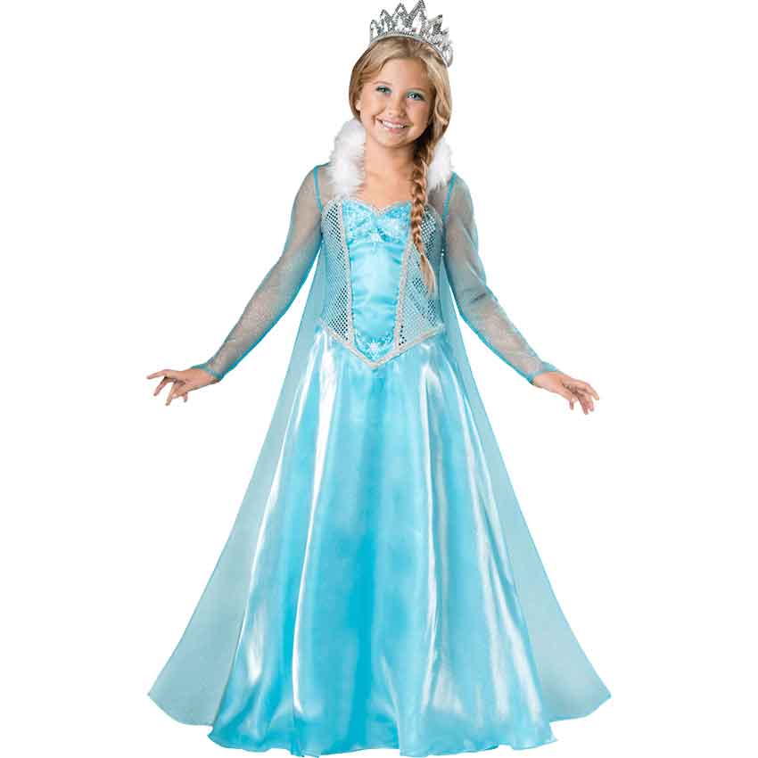 Snow Princess Girls Costume In 7055 Medieval Collectibles