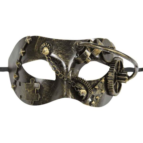 Gold Steampunk Masquerade Mask