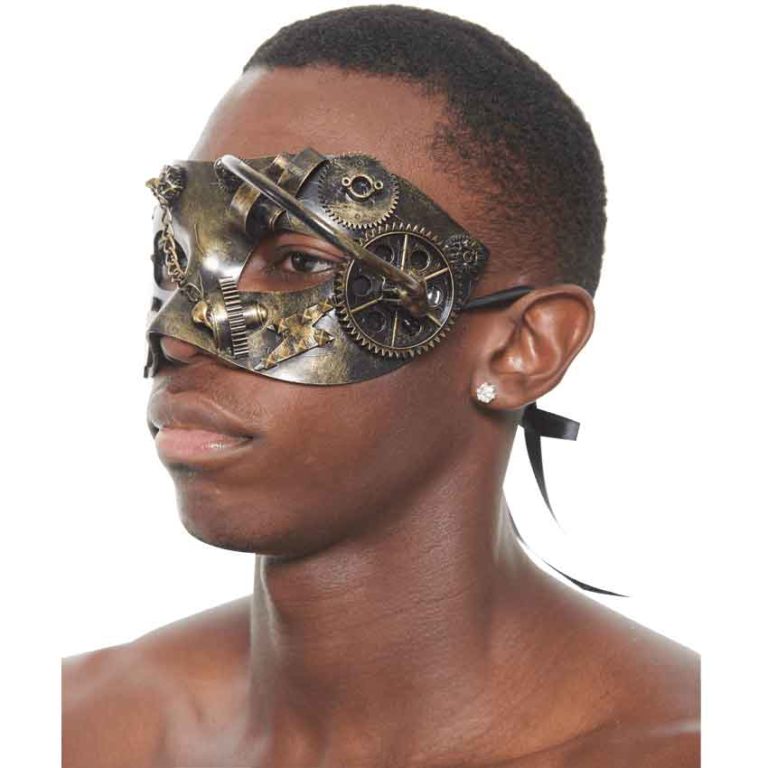 Gold Steampunk Masquerade Mask