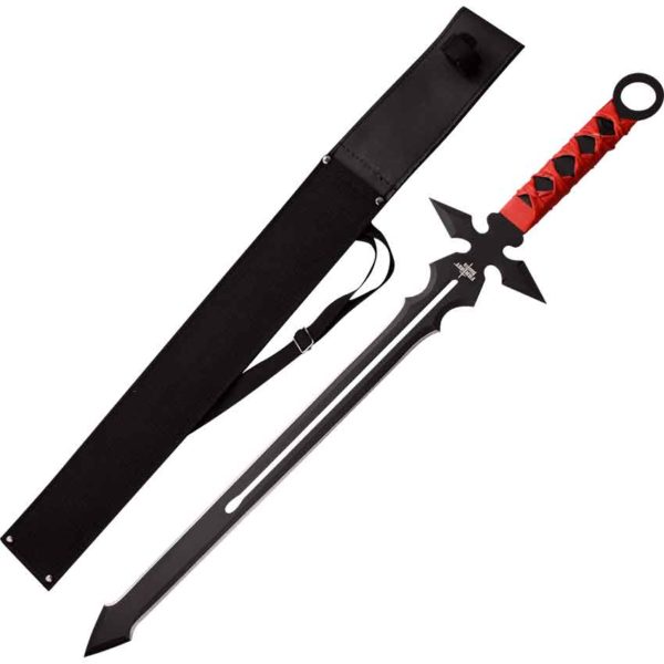 Red Wrapped Fantasy Short Sword