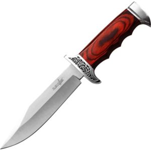 Ridged Handle Clip Point Knife