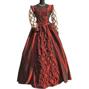 Burgundy Medieval Ball Gown - MCI-117 - Medieval Collectibles