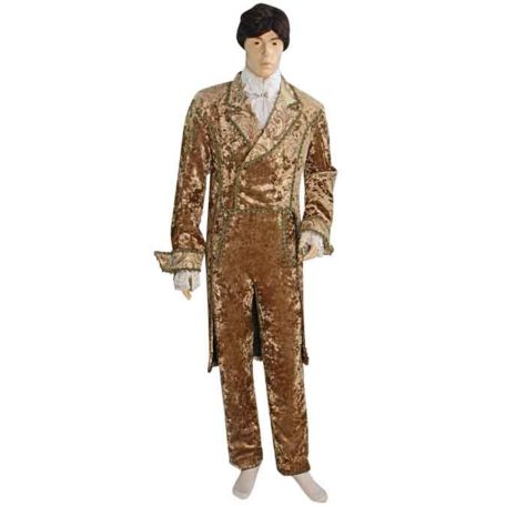 Mens Crushed Velvet Dress Coat - MCI-406 - Medieval Collectibles