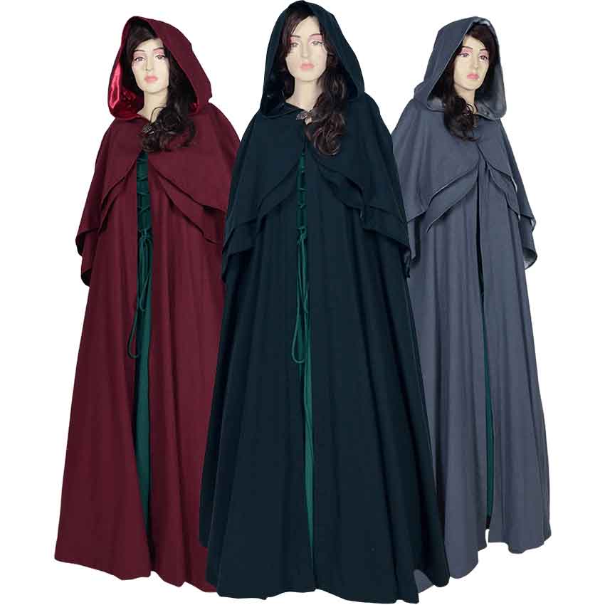 Medieval Collectibles Women's Hooded Cape