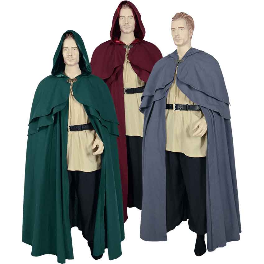 Elven Hooded Cloak - elven cape medieval renaissance cloak