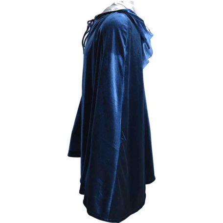 Short Velvet Cloak with Hood - MCI-611 - Medieval Collectibles