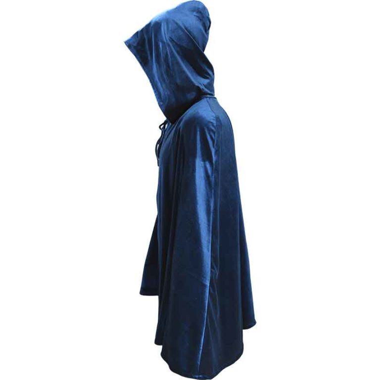 Short Velvet Cloak with Hood - MCI-611 - Medieval Collectibles