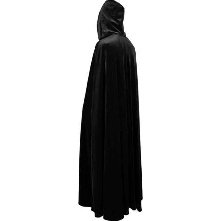 Long Velvet Cloak with Hood - MCI-613 - Medieval Collectibles