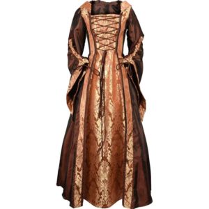 Alluring Damsel Dress with Hood - Copper - MCI-625 - Medieval Collectibles