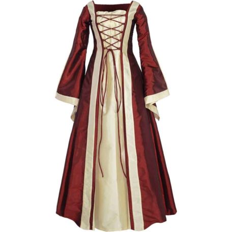 Renaissance Sorceress Dress - Burgundy - Mci-641-burg - Medieval 