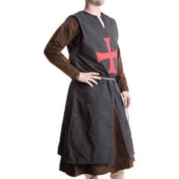 Black Templar Sergeant Overcoat - MH-CL0303B - Medieval Collectibles