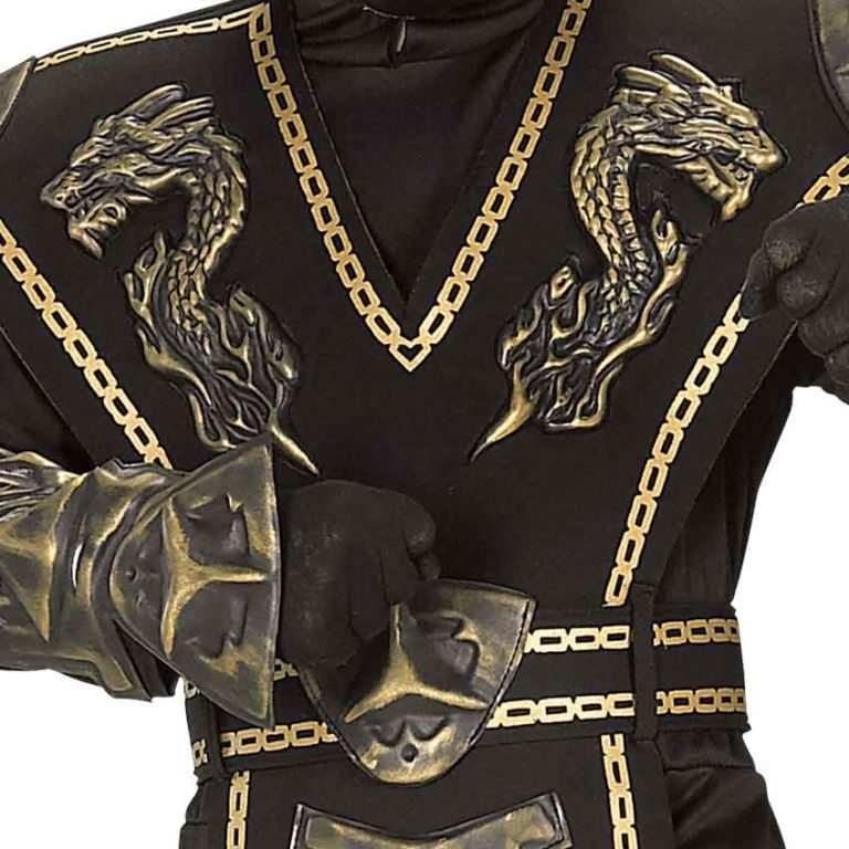 Boys Gold Dragon Ninja Costume