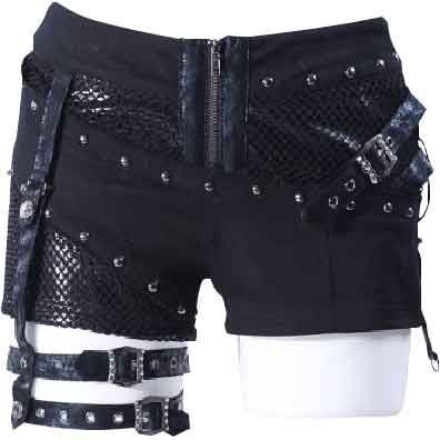 Gothic Studded Thigh Belt Shorts - RL-51013 - Medieval Collectibles