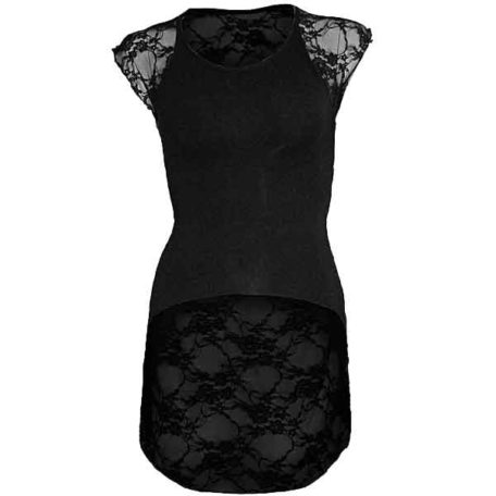 Gothic Lace-Backed Womens Shirt - SL-00293 - Medieval Collectibles