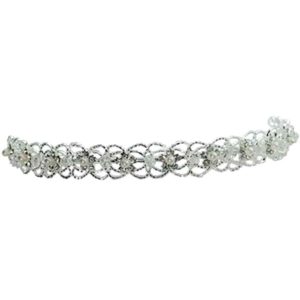 Rhinestone and Pearl Flower Headband