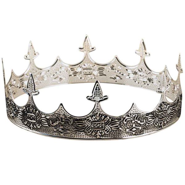 Silver Medieval Crown - ST4425S - Medieval Collectibles