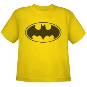 Yellow Classic Batman Logo Kids T-Shirt - ZB-3552 - Medieval Collectibles