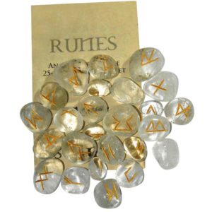 Crystal Quartz Set of Rune Stones