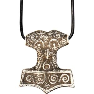 Bone Thors Hammer Necklace