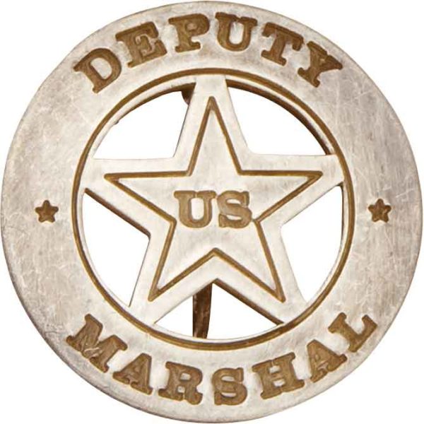 Round Deputy US Marshal Badge