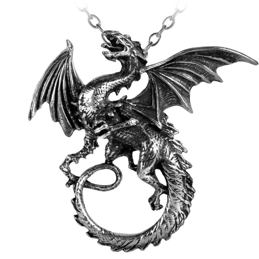 The Whitby Wyrm Necklace - AG-P323 - Medieval Collectibles