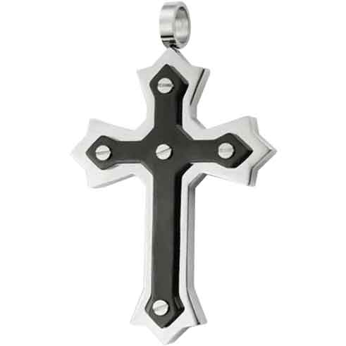 Layered Gothic Cross Pendant - AST-1164 - Medieval Collectibles