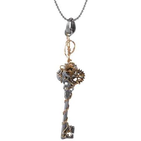 Steampunk Key Necklace - Cc11420 - Medieval Collectibles