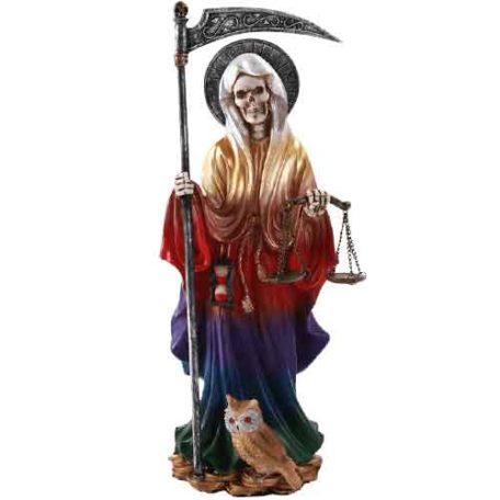 Rainbow Santa Muerte Statue - CC11549 - Medieval Collectibles