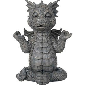 Meditating Dragon Garden Statue