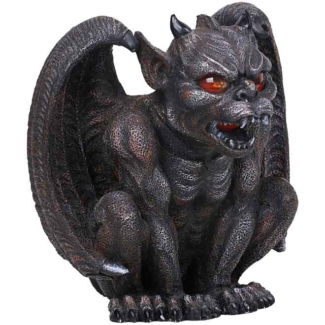 Winged Gargoyle Candle Holder - CC12797 - Medieval Collectibles