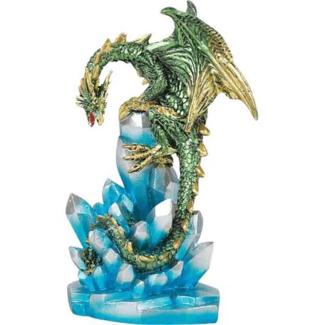 LED Green Ice Dragon Statue