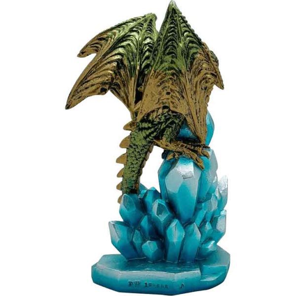 LED Green Ice Dragon Statue