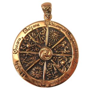 Copper Wheel of the Year Pendant