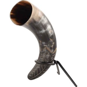 Harvest Drinking Horn with Stand