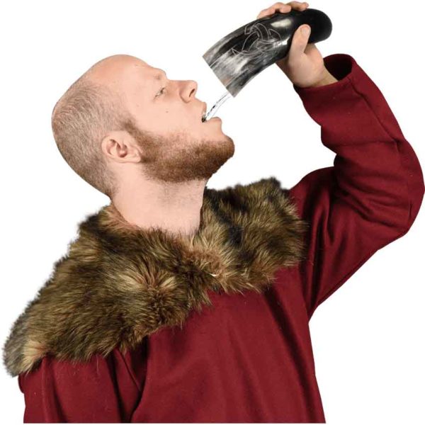 Odin's Viking Drinking Horn with Stand