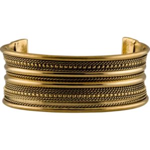 Brass Viking Cuff Bracelet - Small