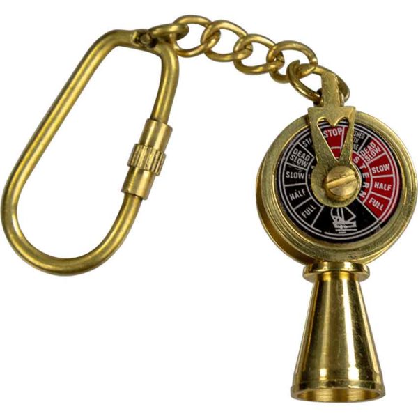 Brass Telegraph Keychain