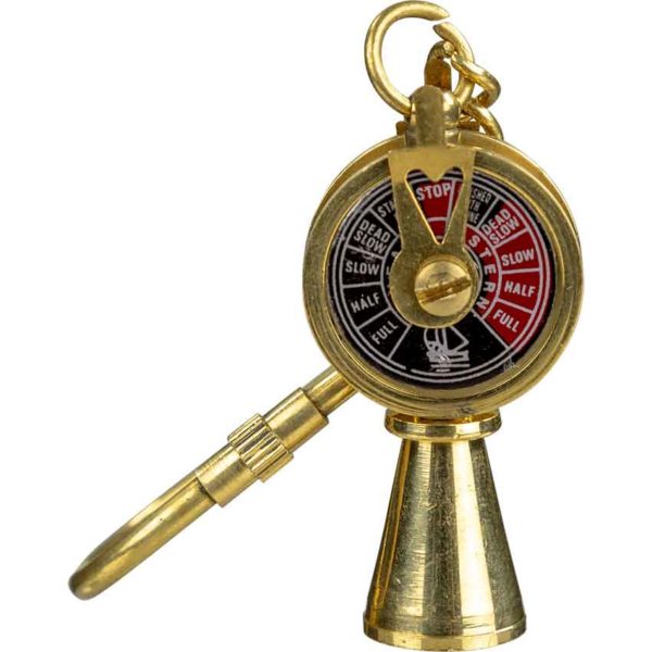 Brass Telegraph Keychain