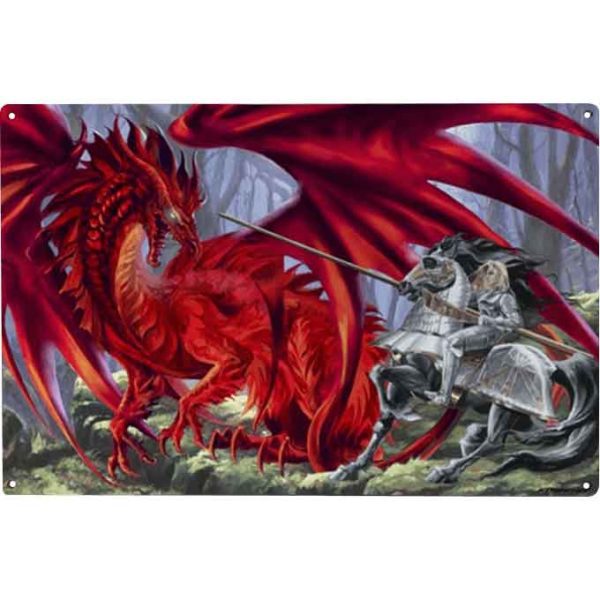 Bloodlust Dragon Metal Sign