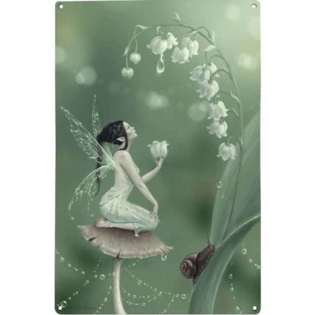 Lily of the Valley Metal Fairy Sign - LD-10020 - Medieval Collectibles