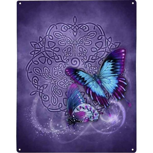 Celtic Butterfly Metal Sign - LD-10021 - Medieval Collectibles