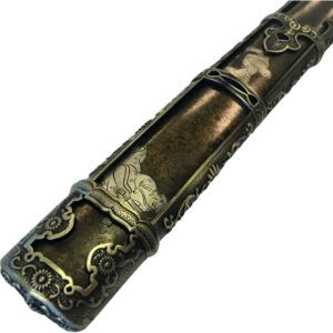 Copper Flower Folded-Steel Katana - MC-RY-3206 - Medieval Collectibles